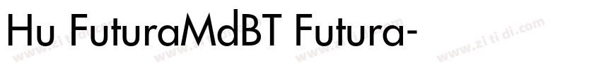 Hu FuturaMdBT Futura字体转换